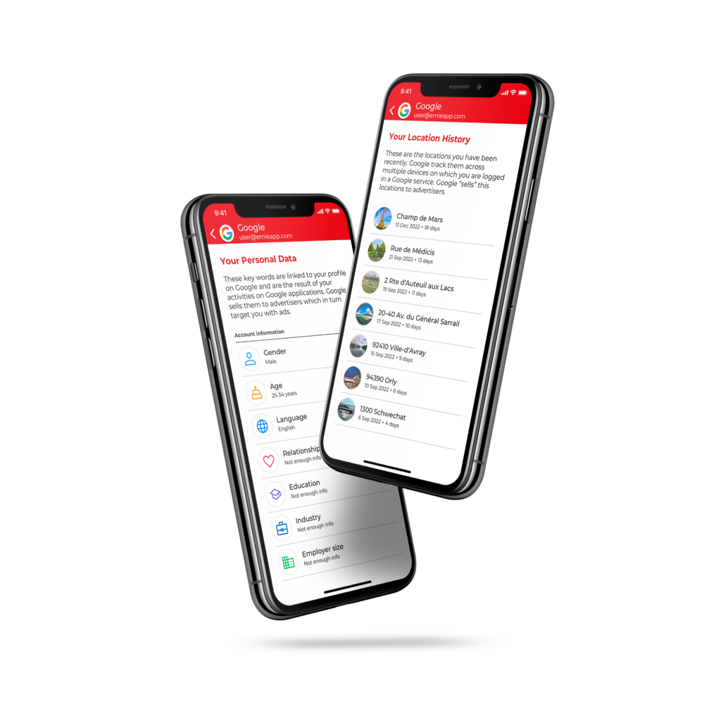 Personal and Location Data